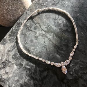 100% Cubic Zirconia diamond necklace